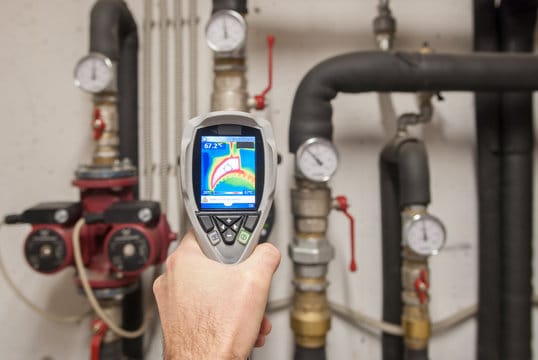 Leak detection service using thermal camera by Tucker Plumbing Pros in Tucker, Georgia