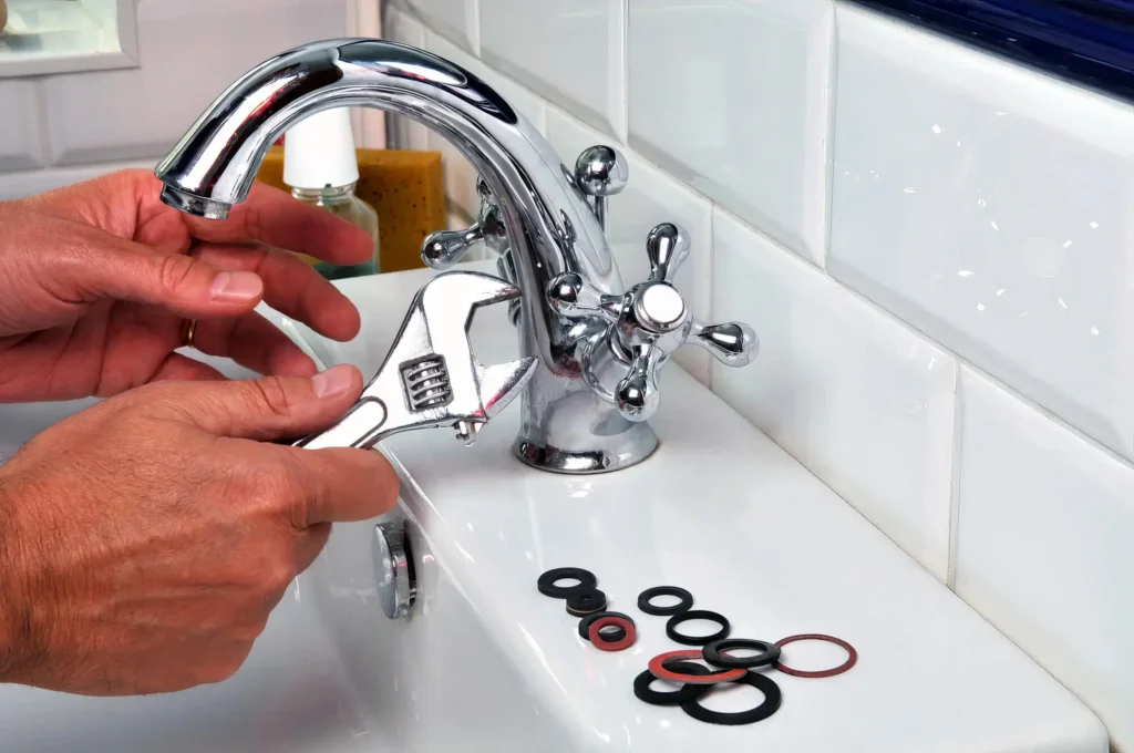 Bathroom faucet repair and fixture replacement by Tucker Plumbing Pros